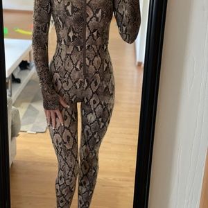 Xs snake skin jumpsuit Halloween